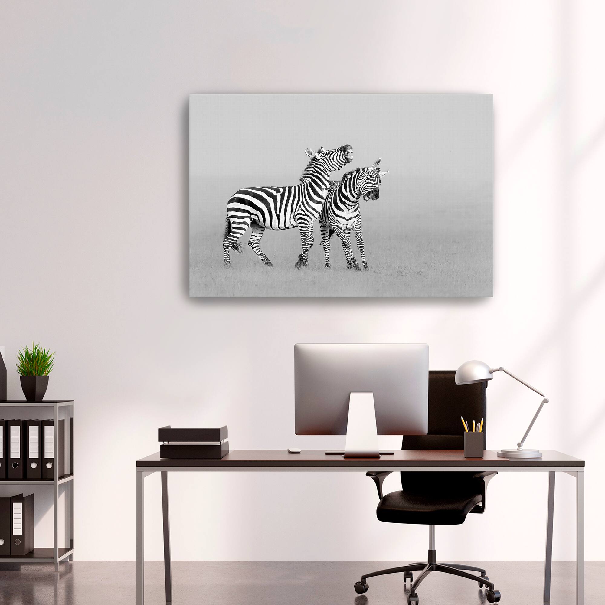 Zuo- Zebras Canvas Giclee